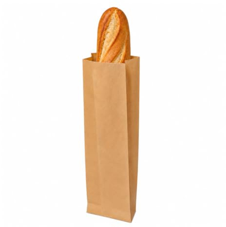 Palucart® 1000 Sacchetti di Carta per Alimenti colore Avana, misura 17x38 cm, Buste in carta Kraft per Trasporto di Cibi e Oggetti - M