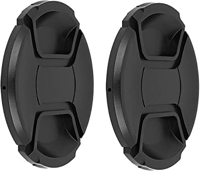 SIOTI Capuchon d'objectif 105 mm, 2 Paquets + 1 Chiffon de Nettoyage, modèle : LC-105, Compatible avec Objectif d'appareil Photo, Filtre d'objectif et Bague d'adaptation de Filtre, etc.