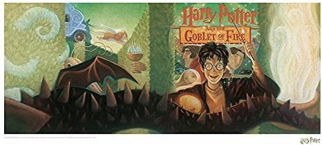 FANATTIK, Lámina Ilustrada El Cáliz De Fuego 30X47Cm De Harry Potter