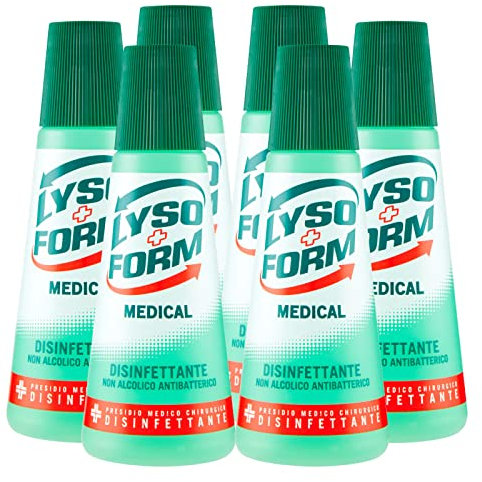6x Lysoform Medical Disinfettante non Alcolico Antibatterico - 6 Flaconi da 250 ml