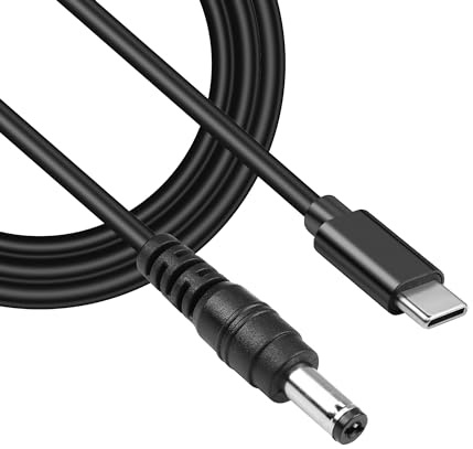 GINTOOYUN 65 W PD USB C auf DC5521 Strom-Verlängerungskabel, für Router, CCTV, Laptop und mehr (20 V)