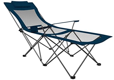 DRMEE Klappstuhl Angelstuhl Tragbarer Campingstuhl Mit Fußstütze, Mesh-Rückenlehne, Klappbar, Liegebett, Mittagspause, Sitzen, Liegen, Zweizweck-Strandsitz Camping Stuhl (Color : D)