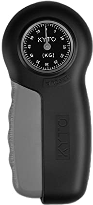 Krafttest-Push-Pull-Messgerät Hand Dynamometer Griff Leistungsstärke Messgerät Fitness-Trainingsgreifer für Druck- und Zugprüfungen (Color : Grey)