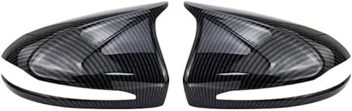 HhhhhYf Auto Spiegelkappen Für Benz W205 W213 X253 C E GLC GLA GLB,Umkehr Spiegel Abdeckung Rückspiegel Gehäuse Auto Zubehör,B-2 pcs Carbon Fiber Pattern