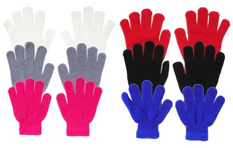 GALPADA 6paare Kinderhandschuhe Warm Und Bequem Vollfingerhandschuhe Für Jungen Und Mädchen Für Winter Robuste Und Langlebige Winterhandschuhe