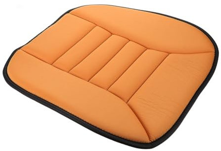 OUNONA Autositzkissen mit Memory Foam und Mesh Gewebe, | Abnehmbarer Bezug, Orange, für Fahrzeug und Lkw, Atmungsaktiv, Komfortabel