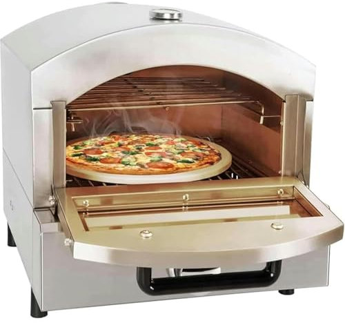 DPLXQPP Forno Elettrico Pizza,Tostapane Pizza Commerciale a Cassetto da 2000w con Piano di Lavoro in Acciaio Inossidabile,Tostapane Multiuso Snack per Ristoranti Domestici,GasPizzaOven