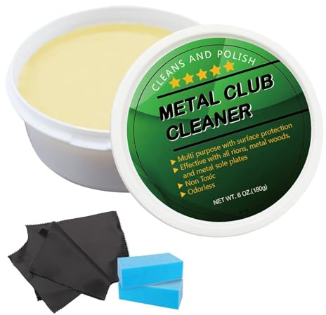 Golfschläger-Polierset, leistungsstarke Reinigung, geruchloser Golfschläger-Rostentferner, 180 ml, Mehrzweck-Eisen-Metallschläger, Politur, Rillenreiniger, Werkzeug, Geschenk-Set, stellt das glänzende