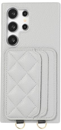 Hülle Für Samsung Galaxy S24 Plus/S24 Ultra Premium PU Leder Mobiltelefon Tasche Retro Reißverschluss Case Geldbörse Hülle Magnetverschluss Handytasche (Pink,S24 Plus)