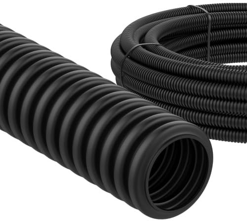 Lancelot flexibles Leerrohr M25 für Elektroinstallation | Wellrohr 25 Meter | 750N, 2J, -5°C / +60°C | schwarz