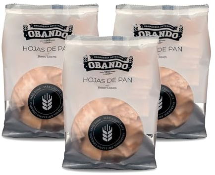 Picos Gourmet Rústicos - Envío 24 h - Hojas de Pan - Láminas - Tostas - Bread Leaves - Regañás - Los mejores picos - 3 x Bolsa 150 g (Hojas)