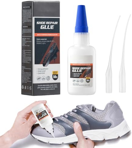 Schuhkleber Extra Stark Wasserfest,50ml Schuhkleber,Transparent Schuhsohlen Kleber,Schuhkleber Sohlenkleber,Schuhkleber Reparaturkleber,Shoe Glue,für Reparatur Laufschuhen,Stiefeln