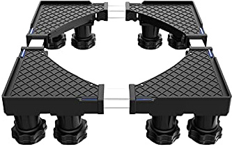 Dryer and Refrigerator Base stand Anti vibration Mute Washing Machine Stand Holder width/length 19-30 fridge freezer stent Floor Trays for dishwasher plant container (12 Legs)