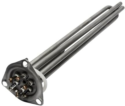 LIUCH 201SUS Triangle Flange Heating Tube Electric Heater Heating Element for Dishwasher(220V,260mm 6KW)