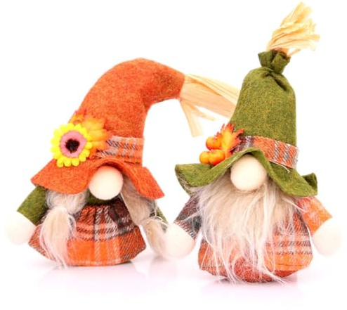 2 Decoraciones Otoñales Para Interiores, Decoración Del Hogar, Figuras Gnomos, Decoraciones Otoñales, Decoraciones Navideñas, Estatua Elfo Otoñal, Tomte, Bandeja Escalonada Para Cocina Navideña