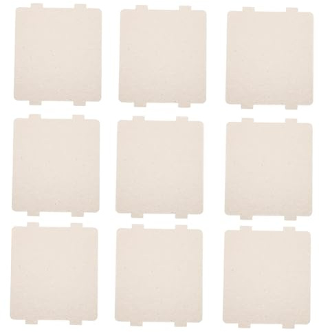 MUELODSIC 10 piezas Unidades Cubierta Mica Microondas Resistente Calor Placa Aislamiento para Horno Microondas Protección Waveguide