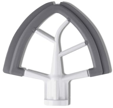 LIXSAZSE Frusta piatta a testa inclinabile in alluminio resistente all'usura Miscelatore in silicone Paddle Home Attachment Accessori Utensili da cucina lavabili