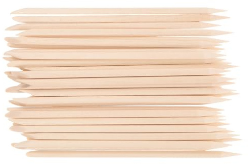 Angoily Bâtonnets à Cuticules pour Ongles en Bois D’orme 100 Pièces Multifonctions Manucure Pédicure pour Soin Cuticule Ongle Usage Professionnel et Maison