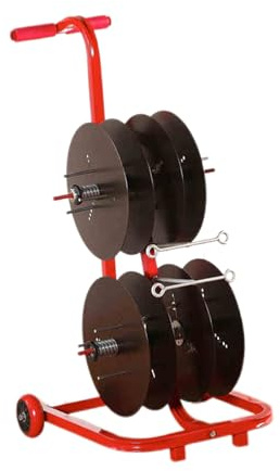 Supporto per Bobine di Cavi per impieghi gravosi - Supporto e distributore per Bobine di Cavi in Acciaio Industriale, Supporta Fino a 100 libbre, Perfetto per Uso Commerciale (Stile 1)