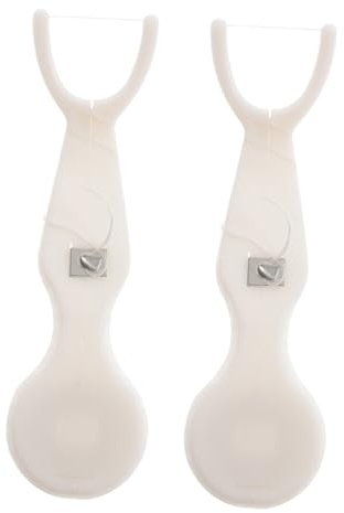 Yardenfun 2pezzi Pick in Plastica Riutilizzabile Manico Supporto per Strumenti di Igiene Orale Accessori per Pulizia dei Denti per Adulti