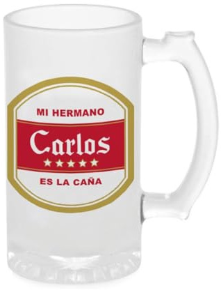 Jarra de cerveza personalizada 5 Estrellas con foto 500 ml, regalo original