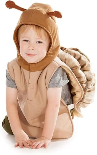 PRETEND TO BEE Snail Tabard Dress Up Costume for Kids, Unisex, Brown, 3-7 Years