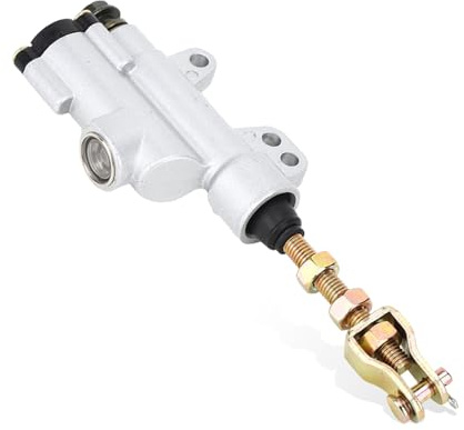 Universell motorcykel bakre hydraulisk broms master cylinderpump vikbar bakre fot bromscylinder pump för motorcykel dirt bike ATV default SILVER