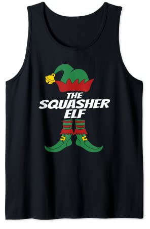 Squashspieler The Squasher Elf Spruch Squashturnier Outfit Tank Top