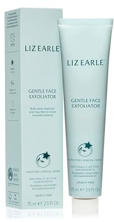 Liz Earle Gentle Face Exfoliator, 75ml | Gently buffs away dead skin and impurities to reveal a radiant-looking complexion.
