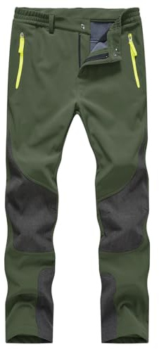 donhobo Damen Wanderhose Wasserdicht Softshellhose Outdoorhose Winddicht Warm Gefüttert Winterhose Skihose Snowhose Trekkinghose