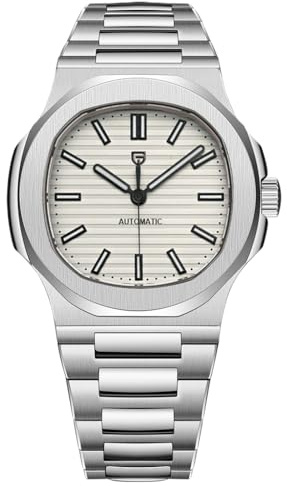 Pagani Design 1728 Herren-Armbanduhr, Automatik-Uhrwerk, Stahl, 100 m, wasserdicht, für Herren, modisch, Sport, mechanische Armbanduhr