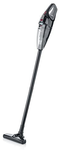 SEVERIN HV 7147 Aspirapolvere senza fili 18,5 V, Aspirapolvere manuale a batteria con 50 minuti di autonomia, Aspirapolvere senza filo con accessori e bocchette, Nero