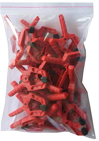 ALLZZY Box Oder Opp Verpackung 20 STÜCK 2 zoll Kunststoff Federklemmen DIY Holzbearbeitungswerkzeuge Nylon Mini Fotorahmenklemme Diy Werkzeug (Size : 20pcs OPP)