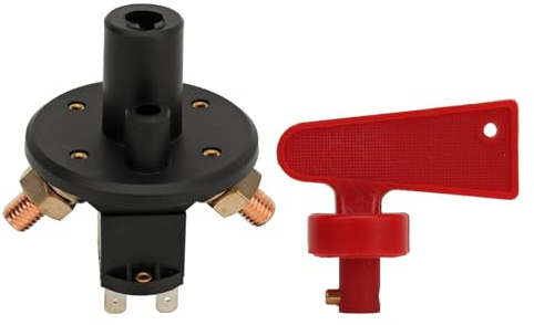 Aislador de Batería DC12/24V Desconexión de Corte de Energía Interruptor Maestro para Carreras de Automóviles Rally Aísle y Desconecte de Forma Segura la Energía de la Batería