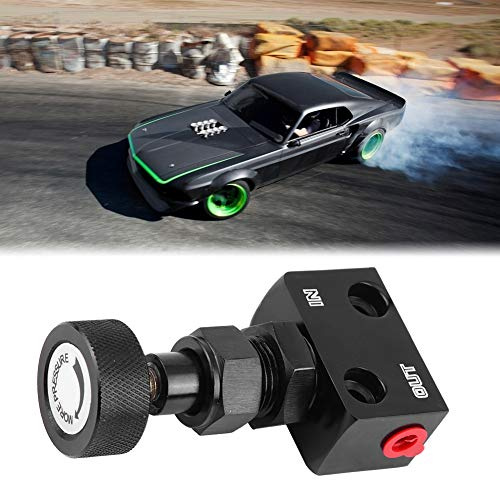 Car Brake Proportioning Valve, Brake Proportioning Valve Universal Motorsport Brake Shut Off Valve Pressure Regulator, Brake Valve Bias (Black)