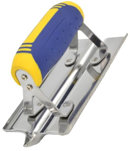 Bordatrice manuale per cemento, molatrice per cemento - Frattazzo per finitura in cemento in acciaio inossidabile, molatrice manuale | Costruzione senza rivetti, comoda impugnatura ergonomica per prog