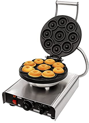 JOEBO Electric Single-Head Donut Maker Waffle Oven Multi-Person Breakfast Maker Home Party Muffin Maker School Commercial Lattice Cake Maker Crepe Maker/226