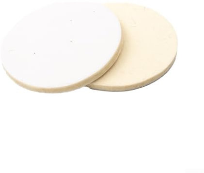 Premium Wool Felt Polishing Pad Wheel for Glass and Stainless Steel, 2pcs (7inch)