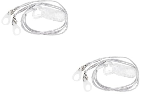 Healvian 2sets Cordino Di Sicurezza Per Ausili Acustici Con Clip Protettivo Per Anziani e Corda Antismarrimento e Accessorio Pratico Per Uso Quotidiano