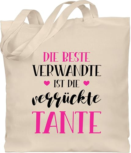 Shirtracer - Baumwolltasche - - Taschen - Beste Verwandte ist die verrückte Tante