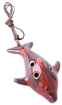 Mikinona Tragbares 6-loch-keramik-flötenpfeifen-musikinstrument Für Anfänger Bunter Ocarina-sound Zufällig