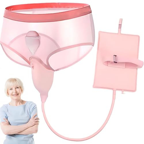 BEOTAY 56 To 60cm, Indossabile Orinatoio Femmina Intelligente,Raccoglitore di Urina in Silicone con Funzione Massaggio,Sacca per Drenaggio Dell'urina 1000Ml,Tenuta Tridimensionale A 360°