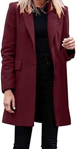 Vestes Blazer Femme Chic De Costume Casual Slim Tailleur À Manches Longue Blazer Polyvalent Classique Mi-long pour Femme