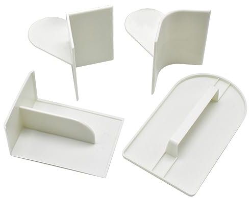 TOPBATHY 4pcs Cake Fondant Smoother Scraper Includes Spatula and t Shape Tools for DIY Cake Decorating and Baking