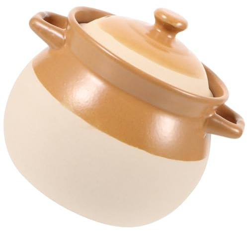 LALADEFIEE Marmite à Ragoût Céramique Cocotte De Cuisine Pour Maison Marmite Multifonctionnelle