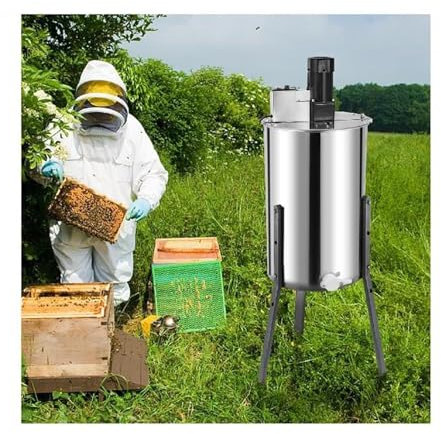 Extracteur De Miel Électrique/manuel À Centrifugeuse En Nid D'abeille, Presse À Miel En Acier Inoxydable, Équipement De Centrifugeuse For Rucher D'extraction D'apiculture, Extracteurs De Traitement Du