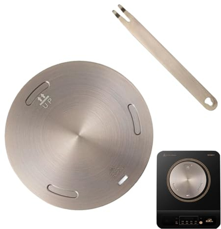 24 cm induktionsadapter | Isolerad avtagbar hantering | Liten induktionsadapter med värmeisoleringshantering | UniverRsal Induktionsadapterplatta | HOB konsertplatta