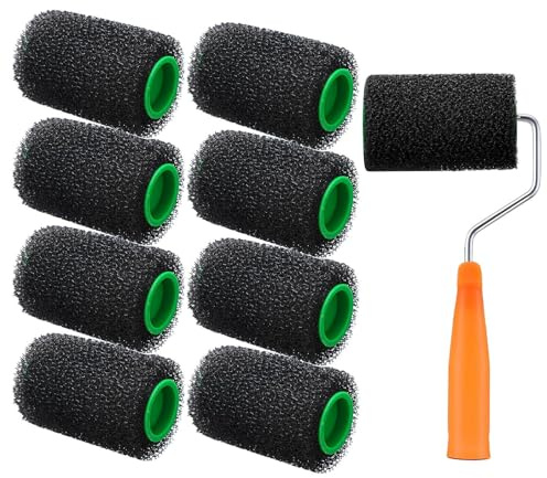 Texture Paint Roller - Professional Wall Pattern Brush, Rubber Design | Multifunctional Decorative Roller, Easy Handle, Reusable Paint Tool for Ga Walls