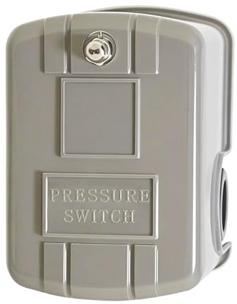 Well Pump Pressure Switch 40-60 PSI, Adjustable Differential, 1/4 NPT, Compatible with Square D 9013FSG2/Pumptrol, Low Pressure Cut-Off, Automatic Water Pump Switch