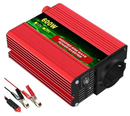 Inversor Onda Sinusoidal Modificada con Pantalla Voltaje 2500 W 3000 W 4000 W 12 V CC A 220 V CA Inversor Corriente(12V600W50HZ EU)